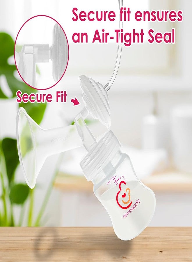 نينس سابلاي حواف Nenesupply مقاس 17 مم، قطعتان، متوافقة مع مضخة الثدي Spectra S2 S1 9 Plus Synergy Gold، بديل لأجزاء مضخة Spectra، ملحقات حواف، فتحة واسعة، تعمل مع صمام حماية من ارتداد السائل، زجاجة - Image 5